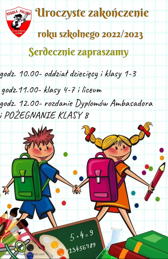 Zakończenie roku szkolnego
