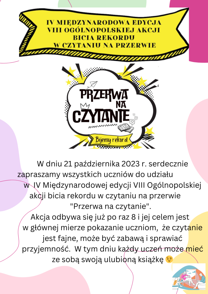 „Czytanie na przerwie”- relacja