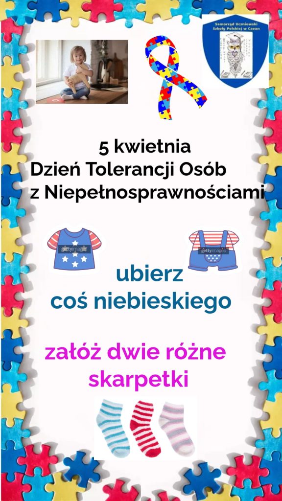 5 kwietnia – Dzień Tolerancji Osób z Niepełnosprawnościami