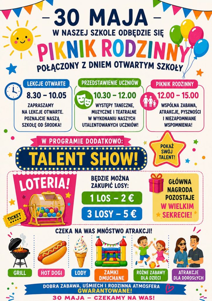 Dni Otwarte Szkoły i Piknik Rodzinny!